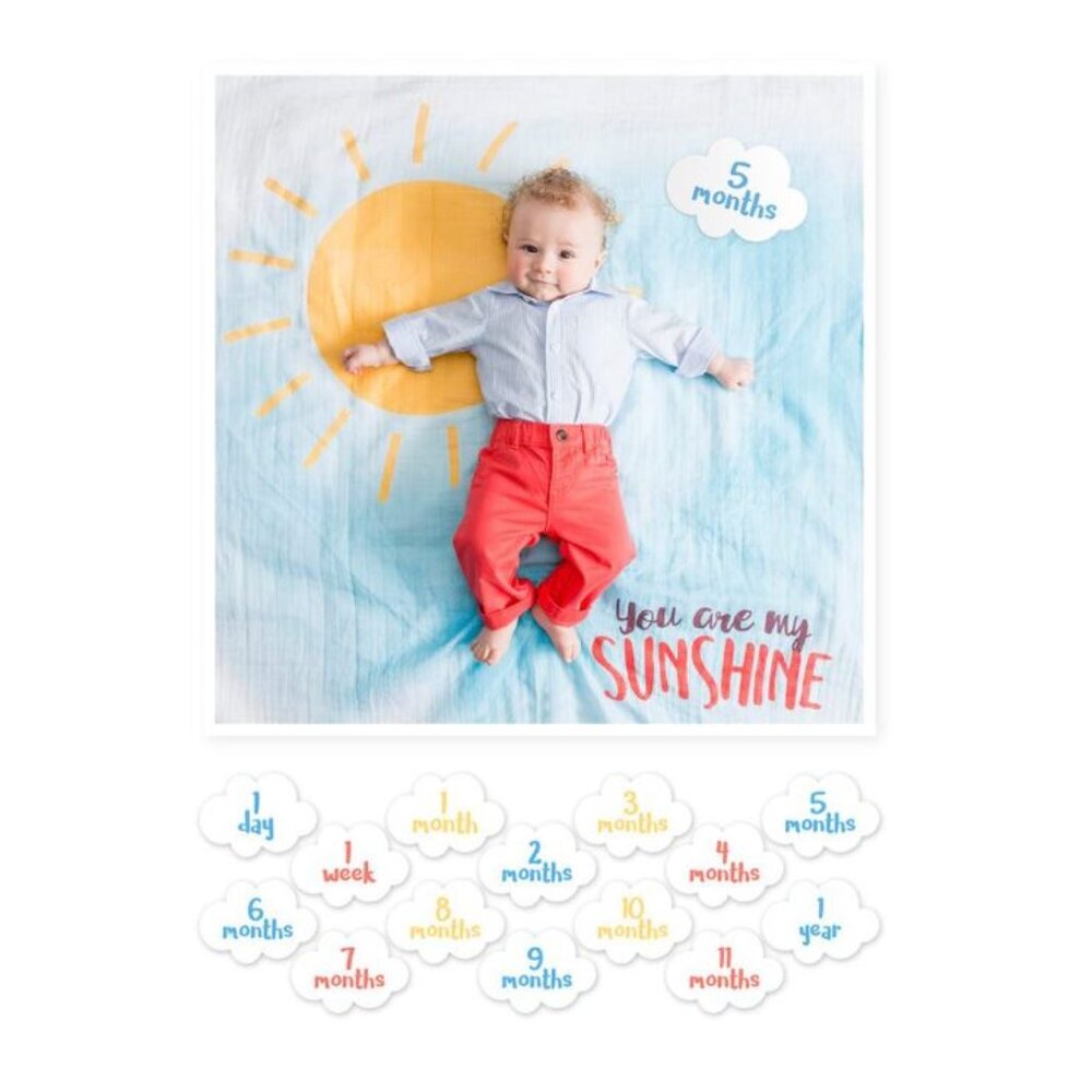 Lulujo Milestone Blanket – You Are My Sunshine Baby's First Year, NWT